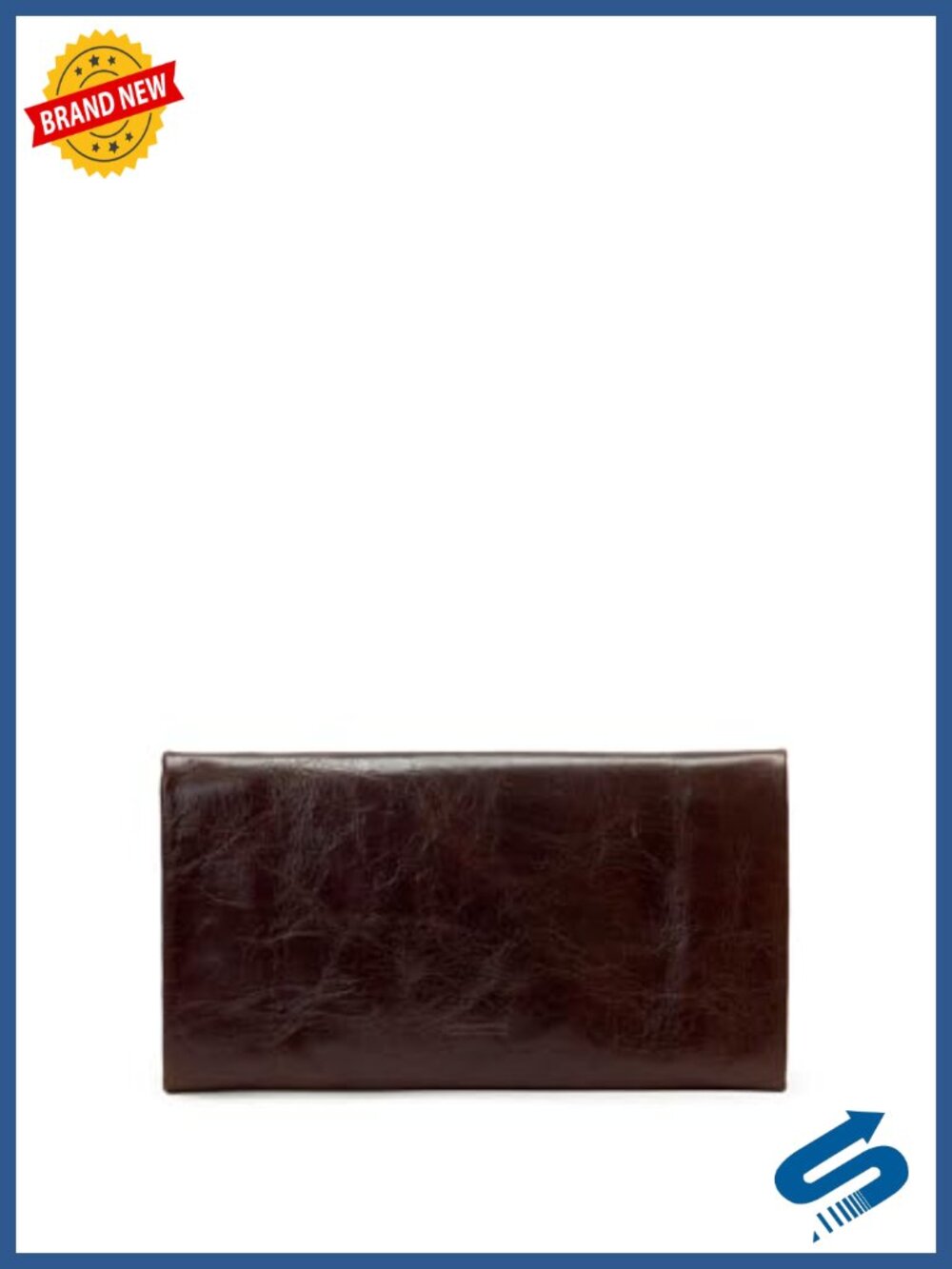 Leather Clutch with Magnetic Closure, Coin Purse & Card Holder